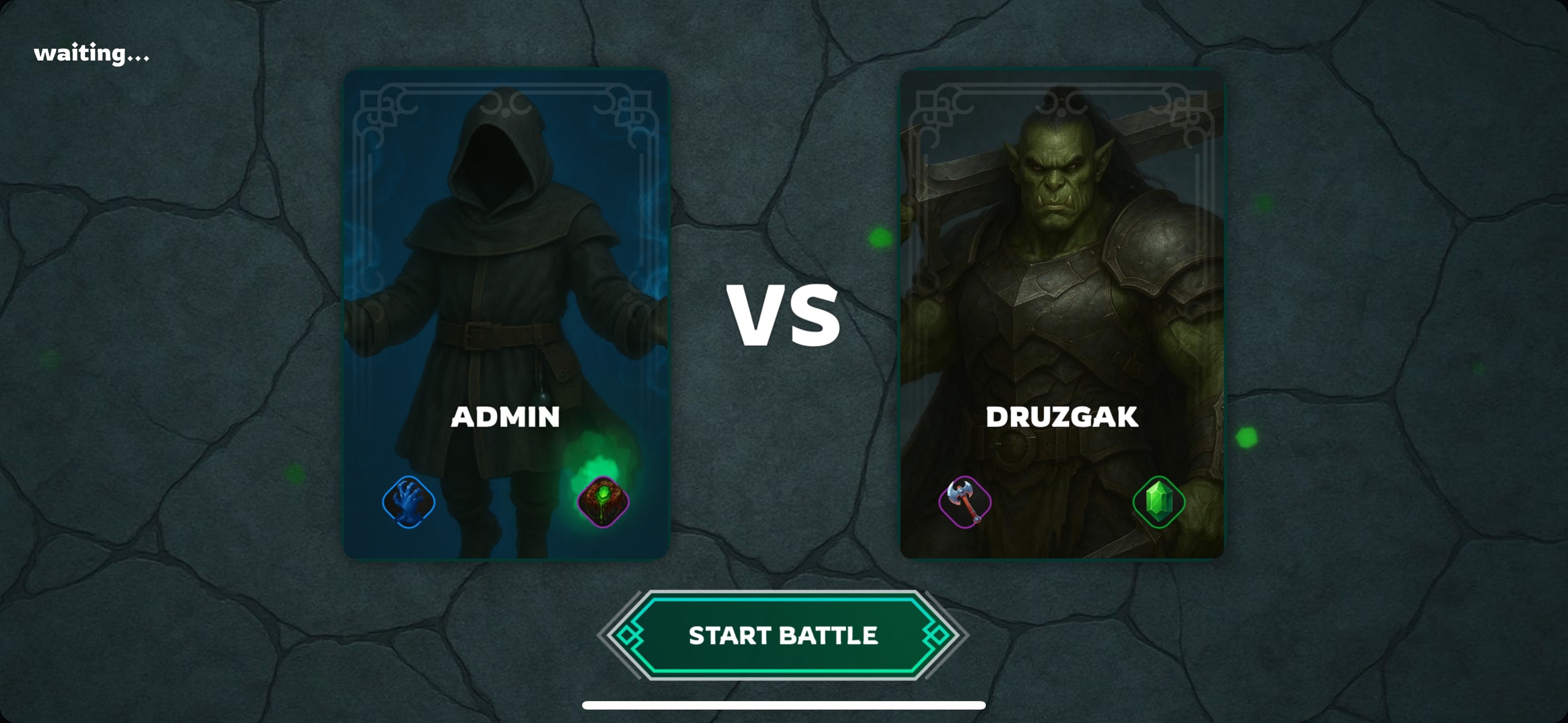 Battle Start Page